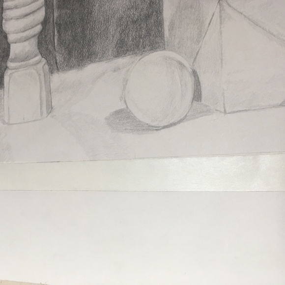 Graphite Still Life Drawing Glass Bottles Original - Picture 4 of 5